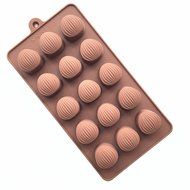 Cherryard 15-Cavities Nuts Shaped Silicone Mold for Making Mini Cake Chocolate Candy Jello