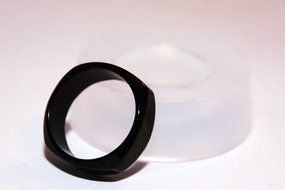 1 (one) Clear-silicone Square Ring mold 8mm Height. Sizes 6,7,8,9,10,11,12 for your choice.(1-38) N4