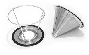 ilFiltro Stainless Steel Pour Over Coffee Dripper - Premium Permanent Reusable Paperless and Washable Stainless... N4