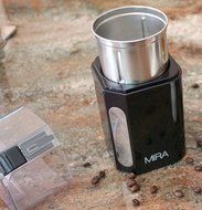 MIRA Electric Spice and Coffee Grinder, Stainless Steel Blades, Removable Cup, Cleaning Brush N5