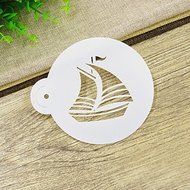 Sher Sailor's Delight Cookie Stencil Set,Plastic Cake Stencil Tool Kit,Cake Decorating Tools,Decor Stencil N4