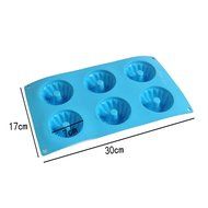 NALATI Silicone Muffin Tray Candy Cupcake Jelly Mold Cake Donut Bakeware Chocolate Mold Baking Pan (Green) N4