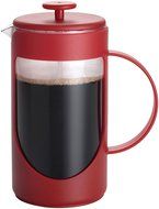 BonJour Coffee Unbreakable Plastic French Press, 33.8-Ounce, Ami-Matin(tm), Red N4