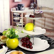 St Elias 3 Tier Stainless Steel Round Cupcake Stand Wedding Birthday Cake Display Tower N2