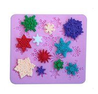 Snowflakes 3D Silicone Press Mold Cake Decoration Fondant Mold Food Grade Silicone Mould Silicona Molde de Pastel... N2