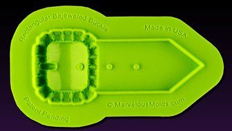 Rectangular Bejeweled Buckle Mold N3