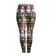 PHOTNO Fashion Women Lady Skinny Christmas Printed Stretchy Pants Leggings N7