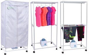 Simple Living Electric Portable Clothes Drying Rack - Compact Wardrobe dryer uses only 1000 Watts. Dries clothes... N8