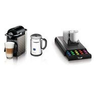 Nespresso Pixie Espresso Maker With Aeroccino Plus Milk Frother, Electric Titan and Mind Reader "Anchor"Coffee...