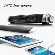 Elecsoul TV Speaker 10W Bluetooth Soundbar 3.0 Channel Stereo Speaker Subwoofer Wireless Small TV Sound Bar Support... N6