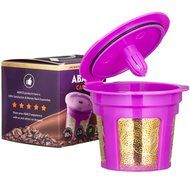 ABACO 24K Gold Reusable K-Cup Coffee Filter(Single Cup) for Keurig 1.0/2.0 Series Brewers N3