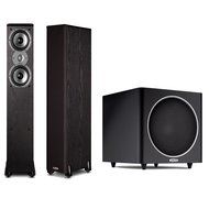 Polk Audio TSi300 FloorStanding Speakers (Pair) Plus A Polk Audio PSW110 10-Inch Powered Subwoofer