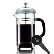 UBLISS Stainless Steel Teapot,Coffee French Pressure Pot 1000ml N3