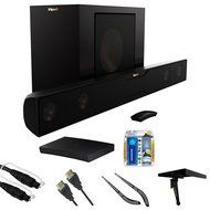 Klipsch Bluetooth Soundbar with Wireless Subwoofer (R-20B) Blu-ray Player, 6ft Audio Cable, TV/LCD Screen Cleaning...