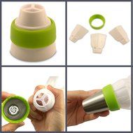 101 Pcs Russian Piping Tips Set &ndash; XL 304 Stainless Steel Piping Tips With 50 Nozzle Designs, 50 Disposable Pastry... N4