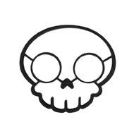 Silicone Skull Owl Shaped Egg Ring Mold (Black)