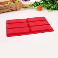 Generic Rectangle Silicone Chocolate Molds Red Color N5