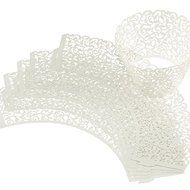 Little Vine Lace Laser Cut Cupcake Wrapper Liner Baking Cup Muffin &amp; Happy Kitchen Time N2