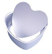 Astra shop 7 Inch Aluminum Heart Shape Cheesecake Pan Chiffon Cake Mold Baking Mould with Removable Bottom N7