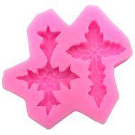 Okallo Products Set of 2 Cross Molds for Candy Cake Decorations - Silicone Crucifix Mold for Catholic Cup Cakes N5