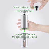 Gaobei Stainless Steel Manual Coffee Grinder Mini Portable Hand Crank Coffee Mill Ceramic Conical Burr N3