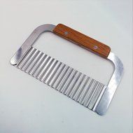 Stainless Steel Wavy Soap Cutter Soap Making Tools Hardwood Handle Pro. Supply N5