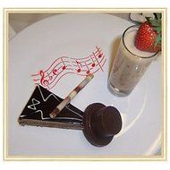Sher Musical Notes Border Cake Stencil, Cake Side Stencil, Stencil for Cake Decorating, Wall Decorating Stencil... N2