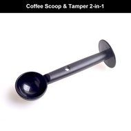 Cocar 1 Tablespoon TBLS Coffee Scoop &amp; 50mm Base Coffee Tamper 2-in-1 Multi-functional Barista Espresso Coffee... N6