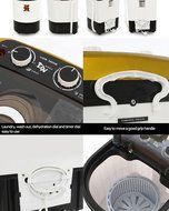 Daewoong Portable Mini Washing Machine UQW-4000D 240W Easy Speedy Convenience N3