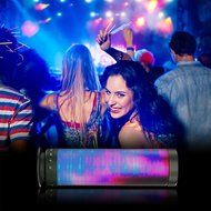 Portable Hi-Fi Wireless Bluetooth 4.0 DSP Speaker with Dazzle LED Light Powerful Sound Dream Speaker in Fantasy... N8
