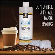 Pure Perk Coffee Machine Cleaner Combo Pack - Includes One Bottle (Two Full Cleanings) of Pure Perk Descaling... N3