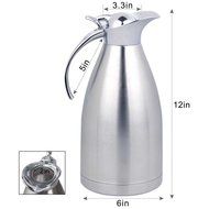 Panesor 2.2 Liter(75 Ounce) Thermal Coffee Carafe Stainless Steel Carafe Coffee Pot N12