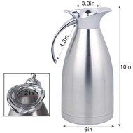 Panesor 2.2 Liter(75 Ounce) Thermal Coffee Carafe Stainless Steel Carafe Coffee Pot N13