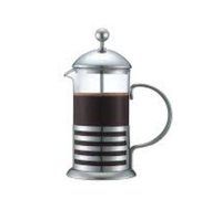 20 oz French Press Coffee Maker, Clear (Bundled with 3- 1.05 Oz Ground Coffee Taster Samples N4