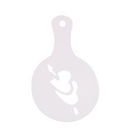 Christmas Designs PP Plastic Coffee Flowers Die Fancy Coffee Printing Template Model Milk Foam Spray Tool 8PCS... N38