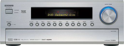 Onkyo TX-SR804S 7.1 Channel Up-Converting THX Certified A/V Receiver (Silver) (Discontinued by Manufacturer) N2