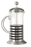 18/8 Stainless Steel with Glass 3 Cup French Press Coffee Maker, 12 Oz N2