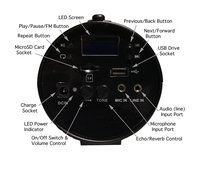 VoiceBooster Voice Amplifier &amp; Mp3 Player &amp; FM Radio 25watts Black MR-AK38 (Aker) by TK Products,Portable, for... N2