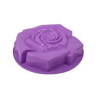 Tangne 4 Colors Rose Shape Silicone Cake Mould Kitchen DIY Cake Tools (Rose Red) N3