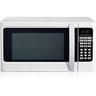 Hamilton Beach 1.1 cu ft Auto Digital Display Countertop Microwave Oven, White