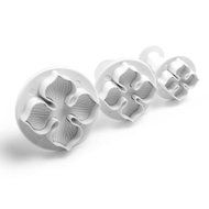 Ninewell 3pcs Hydrangea Laurustinus Flower Fondant Cookie Cake Decorating Sugarcraft Plunger Cutters DIY Mold N8