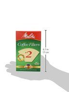 Melitta Cone Coffee Filters, Natural Brown, No. 4, 100-Count Filters (Pack of 6) N8