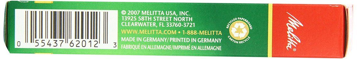 Melitta Cone Coffee Filters, Natural Brown, No. 4, 100-Count Filters (Pack of 6) N11