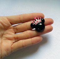 Silicone Mold Minnie Mouse Crown Mould (28mm) Fondant Gum Paste Chocolate Resin