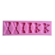 LYNCH Bowtie And Bowknot Shape Silicone Mold Chocolate Fondant Kitchen Accessories,Pink N3