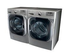 LG Titan Laundry Pair - MEGA CAPACITY - *Graphite Steel* Washer and GAS Dryer Package! WM8000HVA, DLGX8001V N5