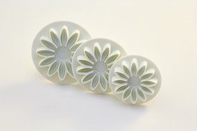 Sorcery Products &trade; Fondant Tool Set 3 Large BLOSSOM plunger Fondant Set N2