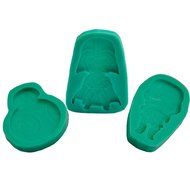 Efivs Arts 3pcs Star Wars Shape Silicone Molds Cake Decorating Candy Molds Fondant Sugar DIY Moulds