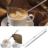 Coffee Latte Stainless Steel Art Pen Tool Espresso Machine Cafe Home Kitchen N2