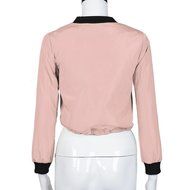 Wensltd Women Fashion Zipper Autumn Winter Street Bomer Jacket Coat Outwear N14